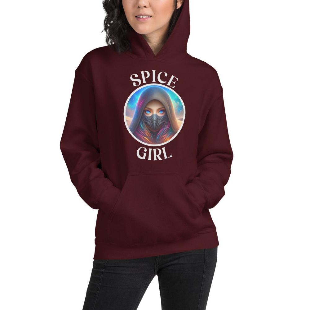Spice Girl Hoodie - Maroon Color - https://ascensionemporium.net